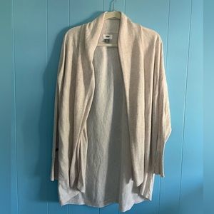 OLD NAVY MIXED MATERIAL CARDIGAN